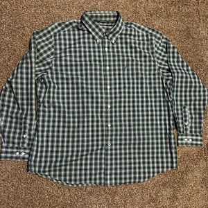 Nautica Long Sleeve Plaid Shirt With Buttons and collar for Men size XXL